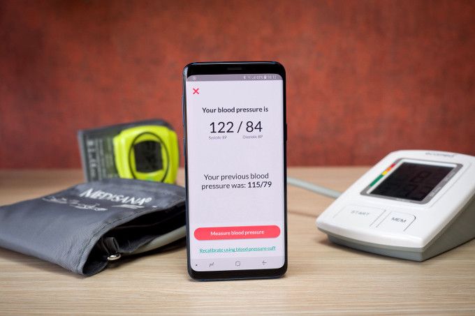 App Galaxy S9 para medir presión arterial